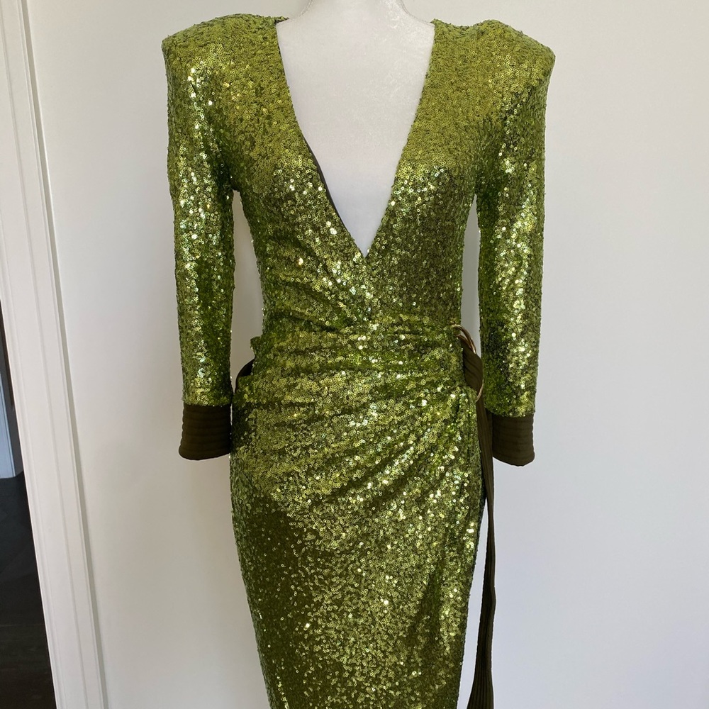Zhivago sequin couture cocktail dress